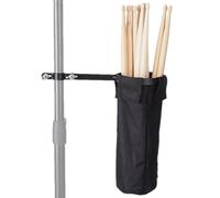 Genérico Drum Stick Bag, Drum Sticks Holder, 6.3x4.13 Inches Large Capacity Storage Pocket, Clamp-On Lockable Strap for Adults, Percussion Drumming, Field, Marching, Hockey