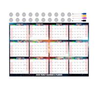 Genérico Dry Erase Calendar, Daily Planner Whiteboard, Reusable Erasable for Easy Scheduling, Magnetic Backing for Stable Fridge Mounting, Ideal for School Organization, Kitchen Planning