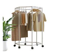 Genérico Drying Rack, Hexagonal Hanger Clothes Rack, Space Saving Durable Lightweight Resist Rust Weather, Dryer Garments Stand for Interior, Outdoor Use, Apartment, Dorm, and Blankets