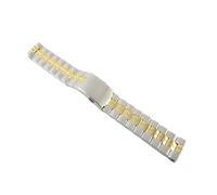 Genérico DSHDFJ 19mm T049417A T049407 T049410A Correa De Reloj Masculina Compatible con T-Classic Correa De Acero Inoxidable For T049(Plating Gold)
