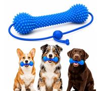 Genérico Dual-Action Canine Dental Prop, Dog Teeth Cleaning Tools with Chew Toy Design, Dog Chew Toys for Easier Teeth Brushing, Soft Rubber Pet Oral Care Tool for Small Medium Large Dogs (1Pcs)