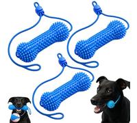 Genérico Dual-Action Canine Dental Prop, Teeth Cleaning Tools for Small, Dog Dental Chew Toy for Puppy, Dentals Care Teeth Cleaning, Reusable Dentals Chews with Dogs, Puppy Chew Toys (3pcs)