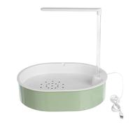 Generico Ducha automática USB y baño - 31,5 x 8 cm ABS Fuente lluvia spray para loros, cacatúas y bomba de agua circulante para jaula o uso exterior.