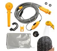 Genérico Ducha De Camping 12V Eléctrica Portátil Multifuncional | Ducha De Camping 12V Eléctrica Portátil Multifuncional Para Exploración Al Aire exteriores Y Viajes En Carretera