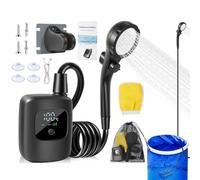 Genérico Ducha Portátil para Camping - 2400mAh para Riego De Plantas - Ducha de Viaje para Limpieza de Mascotas,para Playa Viajes Acampada Senderismo Jardinería Y Montañismo