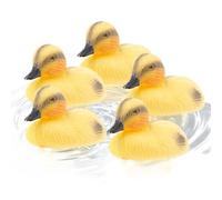 Genérico Duck Decoy | Cute Floating Duckling Decoy- Yellow Duckling Realistic Duck Figurine | 5PCS Floating Pond Decor For Lake Park Swimming Pool Fishing Pond Water Outdoors and Garden