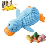 Genérico Duck Dog Toy, Quack-Quack Duck Dog Toy, Interactive Calming Toys with Real Quack Sound for Dogs, Durable Soft Plush Stuffed Calming Pillow for Puppy Keep Busy (Blue,M-13.8 * 11in)