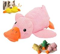 Genérico Duck Dog Toy, Quack-Quack Duck Dog Toy, Interactive Calming Toys with Real Quack Sound for Dogs, Durable Soft Plush Stuffed Calming Pillow for Puppy Keep Busy (Pink,S-9.9 * 8.6in)