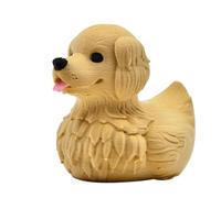 Genérico Duck Fidget Toy, 3D Dog Head Duck Statue, Cute Golden Dachshund Desk Decor, Stress-Relieving Funny Workplace Table Decoration for Home, Travel, 7.3x7x8.5 cm, 3D Printed Material