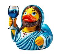 Genérico Duck - Figura decorativa navideña religiosa de Jesús Cute Home Decor for Adults Kitchen Office Car Bedroom Desk Dashboard Church Studio Living Room Table Event