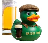 Genérico Duck Room Decor - Collectible Resin Irish Pub Sculpture | Cute Duck Figurine - For Home Bar Patio Lawn Yard Christmas Dashboard Car Interior Living Room Office Desk
