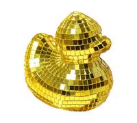 Genérico Duck Room Decor, Espejo Exterior Animal Escultura Estatuas, Funny Bird Figura Decoración Accessory, Ideal para Bedroom, Living Area, Work Area, Oro Rare Home Display