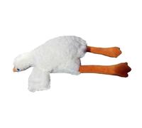 Generico Duck Squeaky Toy - 19,68 pulgadas Stress Relief Duck, Soft Toys, Plush White | Herramientas interactivas y de entrenamiento para el jardín de jardín de jarinos de gi