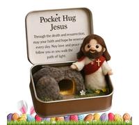 Genérico Dulce de Pascua de Peluche | Bolsillo Lindo en Una | Un Juguete de Inspiración con Una Tarjeta - para la Afirmación entre Amigos el Recorte de la Cesta de Pascua y la