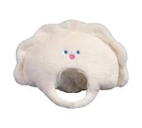 Genérico Dumpling Hat, Chinese Dumpling, Soft Plush Adjustable Fit Lightweight Design Breathable Fabric Comical Appeal Size, Headwear Fun for Children's Day Thanksgiving Birthday Easter Carnival