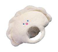 Genérico Dumpling Headgear, Cosplay Plush Hat, 13.78x12.6 Inches Adorable Themed Party Headwear, Soft Comfortable Fit, Fun Festival Look, Dumpling Hats for Birthday Easter Carnival Thanksgiving Use
