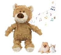 Genérico Durable Bear Dog Toy - Aggressive Chewer Friendly Plush Toy, Squeaky Fun for Dogs, Interactive Fetch and Tug Play, Robust Design for Strong Chewing Puppies and Adult Dogs