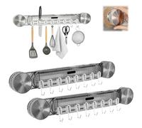 Genérico Durable Wall Mounted Inline Vacuum Hooks,No Hole Punching Waterproof Strong Adhesion Coat Rack,Multi-Functional Large Curved Load-Bearing Hooks,Removable and Reusable Wall Mount (2Black)