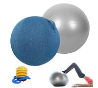 Genérico Durable Yoga Ball - Pregnancy Exercise Stability Ball | PVC 25.59in Size with Pump Included, Anti Burst Ergonomic Design for Athletic Training, Warm Up, Home, Gym, Dorm, Room Studio