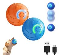 Genérico Duraspin Dog Ball 2Pcs, 2025 New Duraspin Dog Ball for Large Dogs, USB Rechargeable Durable Motion Activated Automatic Rolling Balls Toys, for All Dogs, Elastic and Bite Resistant (All*2)