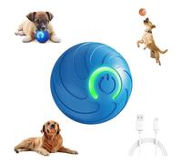Genérico Duraspin Dog Ball, Alizure Dog Ball, Dura Spin Balls for Large Dogs, Interactive Automatic Rolling with Lights, Dogballs That Moves on Its Own (Blue)