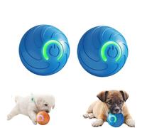 Genérico Duraspin Dog Ball, Alizure Dog Ball, Dura Spin For Large , Interactive Automatic Rolling with Lights, Dogballs That Moves on Its Own (Blue 2pcs)