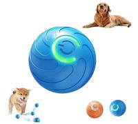 Genérico Duraspin Dog Ball, Dura Spin Ball for Large Dogs, Smart Jumping Balls for Dogs, Interactive Automatic Rolling with Lights, Which Moves on Its Own (Blue)