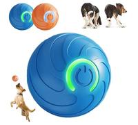 Genérico Duraspin Dog Ball for Large Dogs,Interactive Automatic Rolling with Lights Alizure Dog Ball,Viral Duraspin Dogs Balls (Blue)