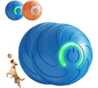 Genérico Duraspins Dog Ball,Interactive Automatic Rolling with Lights Alizure Dog Ball,Dogballs That Moves on Its Own (Blue*2)