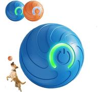 Genérico Duraspins Dog Ball,Interactive Automatic Rolling with Lights Alizure Dog Ball,Dogballs That Moves on Its Own (Blue)