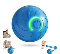 Genérico Duraspins Dog Ball, Smart Jumping Dog Toy, Spin Ball for Large Dogs, Interactive Automatic Rolling with Lights, That Moves on Its Own (Blue)