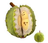 Genérico Durian Plush Toy, Creative Detachable Fruit Plush Doll & Cute Peeling Relaxation Toy, Soft Decorative Cushion for Bed, Sofa, Living Room, Bedroom, Home Decor 30cm/11.81inch