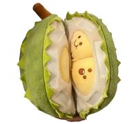 Genérico Durian Plush Toy, Detachable Fruit Toy, Bright Colors Safe Material Hug Friendly Easy Clean Child Approved Fun Decor, Plush Doll for Bed, Sofa, Living Room, Bedroom 11.81 Inches