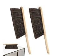 Genérico Dust Brush Hand Broom - Soft Bristle Housekeeping Supplies for Cleaning | Rectangular Shell with Magnetic Base, Modern Dispenser for Bed, Sofa, Car and Furniture