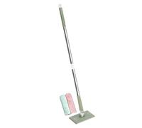 Genérico Dust Mop - with 2 Washable Pads, Convenient Cloth Changing System, Microfiber Floor Cleaner, 360 Degree Swivel Head, Wall Ceiling Cleaning Tool, Kitchen Bathroom Tile Car Apartment Blue