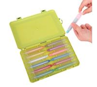 Genérico Dustless Chalk Set, Colored High Density Writing Pens, Multi Pigment Formula, Premium Anti Composition, Vibrant Aesthetic with Primary Color Finish, Gear for Educators Artists