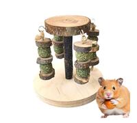 Genérico Dwarf Hamster Toys, Wooden Chew Treats Small Animals, Multifunctional Bunny Enrichment Toy, Hamster Cage Accessories for Hamsters, Guinea Pigs and More