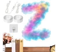 Genérico Dynamic Cloud Lamp - Led Rhythm Light for Nursery | Fiber Cotton Pvc Copper with Usb Power, Multicolor Phantom Effect, Voice Controlled Music Mode, Home Living Room, Office Teen, Party