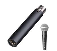Generico Dynamic Microphone Preamp, Vocal Gain Booster, 10.1x1.9x1.9cm/3.98x0.75x0.75 Inches Low Noise Studio-Grade Clarity, Black Active 48v Preamplifier, Studio Recording