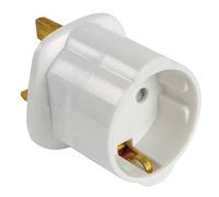 Genérico E301DB - Adaptador de Enchufe EU a UK, Blanco