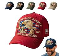 Genérico Eagle - United States 250th Anniversary Hat, Adjustable Patriotic Baseball Cap with Bald Eagle,250 Anniversary USA Hat Unisex (5)