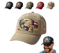 Genérico Eagle - United States 250th Anniversary Hat, Adjustable Patriotic Baseball Cap with Bald Eagle,250 Anniversary USA Hat Unisex (4)