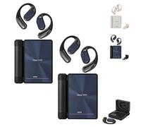 Genérico Ear Buds - Headphones Bluetooth with Dual-Fold Design, 2026 New Dual Fold BT Earbuds Open Ear Wireless Bluetooth 6.0, IPX5 Waterproof & Sweatproof Wireless Headphones (2Pcs*Black)