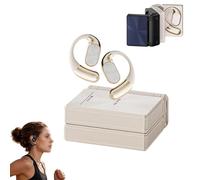 Genérico Ear Buds - Headphones Bluetooth with Dual-Fold Design, 2026 New Dual Fold Earbuds, Open Ear Wireless Dual Fold Earbuds, for Running, Working, Studying (White)