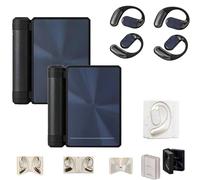 Genérico Ear Buds - Headphones Bluetooth with Dual-Fold Design, Noise Isolation, Open Ear Wireless Bluetooth 6.0, Ipx5 Waterproof & Sweatproof, For Sport/Work/Running (2Pcs*Black)