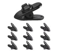 Genérico Earbud Cord Fasteners, Audio Wire Fixing Buckles, Headset Line Stabilizers, Adjustable Garment Clip Mounts with Sport Cable Organizer for Jogging Trekking Fitness 0.96x0.43in