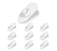 Genérico Earphone Clips - Headphone Clamp Wire Clips Cable Organizer,Rotate Mount Clothing Clip Earphone Accessories for Walking, Exercising, Running, Hiking