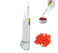 Genérico Earthworm Bloodworm Clip, Portable Earthworm Clip Fishing Tools, Tackle Accessories Bander Tool with Bands, Lightweight Equipment with Light for Professionals