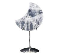 Genérico Earthy Green Moss Agate Moon on Stand, Alloy Sphere Display Holder, Moon Shaped Small Crystal Display Stand for Home Office Desk Decoration