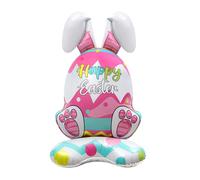 Genérico Easter Balloons for Kids, Aluminio Foil Spring Decor, Chick and Bunny Foil Balloons with Easy Inflate, Colorful Party Decor with Shiny, Holiday Accessory for Outdoor